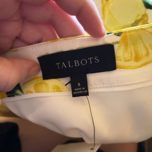 NWT Talbot's Women's Canvas A-Line Lucious Lemons Skirt 8 - Picture 9 of 13